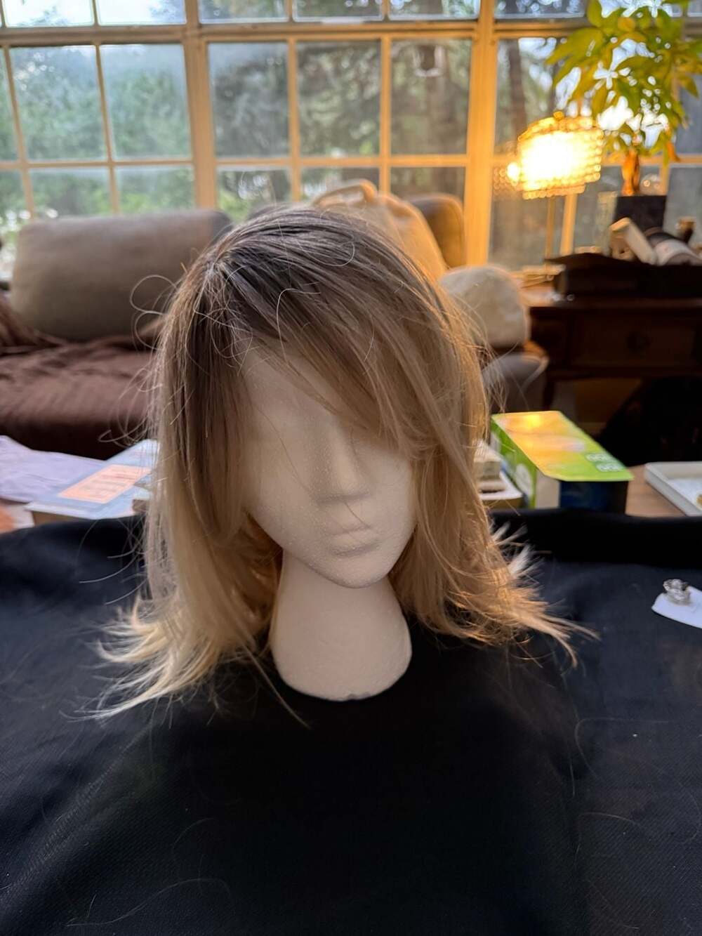Jon Renau Synthetic Wig Blonde Ombre Shag Medium Length